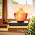 Natürlicher Himalaya -Salzkugel -Schüssel -Lampe Authentischer Kristallstein, Premium -Qualität Holzbasis mit Dimmerschalterölen Diffusor